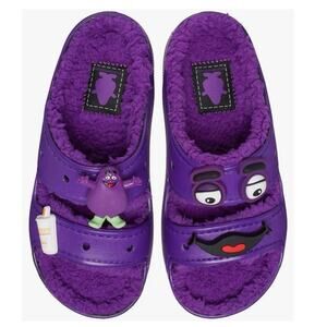 Verified New McDonald's X Crocs Grimace Cozzzy Sandal Men Sz5 Wmn Sz7 Fast Ship